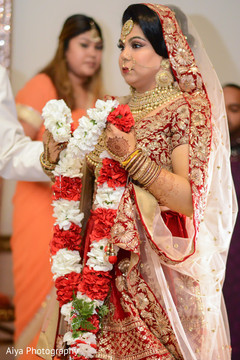 Varmala ceremony garland exchange ritual. Varmala ceremony garland exchange ritual.