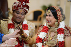 Indian couple being congratulated. Indian couple being congratulated.