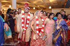 Indian couple's wedding ceremony ending. Indian couple's wedding ceremony ending.