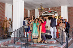 Bride's family during baraat Bride's family during baraat