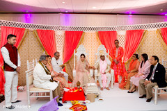 Indian groom and Maharani during the ceremony Indian groom and Maharani during the ceremony