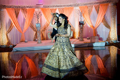 Indian bride and groom dancing Indian bride and groom dancing