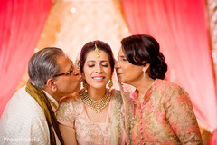 Indian bride with special family guests Indian bride with special family guests
