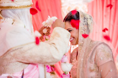 Indian bride wearing the garland Indian bride wearing the garland