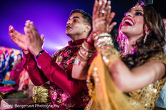 Happy Indian couple at sangeet. Happy Indian couple at sangeet.