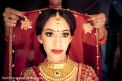 Enchanting Indian bride getting ready capture. Enchanting Indian bride getting ready capture.