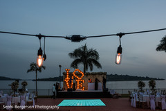 Indian wedding reception venue decor. Indian wedding reception venue decor.