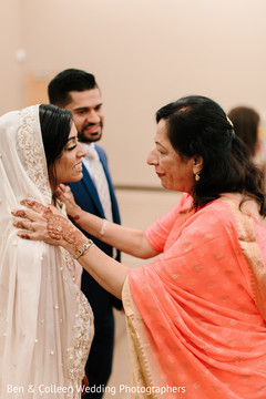 Maharani being blessed. Maharani being blessed.