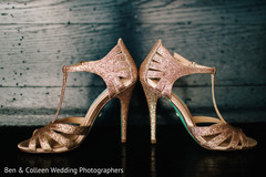 Incredible Indian bridal reception glitter shoes. Incredible Indian bridal reception glitter shoes.