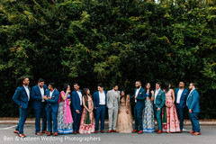Sensational indian couple with bridesmaids and groomsmen. Sensational indian couple with bridesmaids and groomsmen.