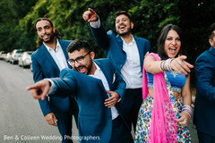 Indian bridesmaid and groomsmen fun capture. Indian bridesmaid and groomsmen fun capture.