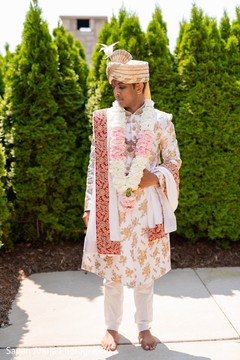 Indian groom on his ceremony attire. Indian groom on his ceremony attire.