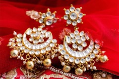 Incredibly elegant Indian bridal earrings. Incredibly elegant Indian bridal earrings.