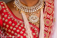 Closeup capture of maharani's polki necklace. Closeup capture of maharani's polki necklace.
