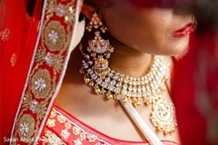 Closeup capture of maharani's ceremony kundan set. Closeup capture of maharani's ceremony kundan set.
