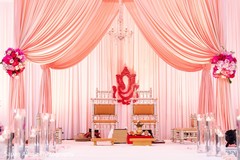 Marvelous mandap draping decor and flowers. Marvelous mandap draping decor and flowers.