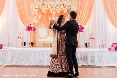 Lovely indian bride and groom's dance. Lovely indian bride and groom's dance.