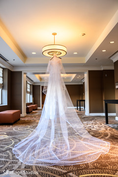 Indian bridal long white wedding veil. Indian bridal long white wedding veil.