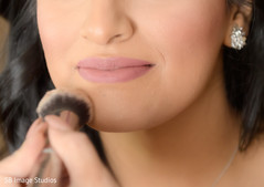 Last touch ups of Indian bridal makeup. Last touch ups of Indian bridal makeup.