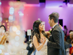 Indian couple having their first reception dance. Indian couple having their first reception dance.