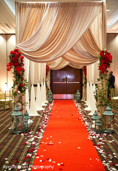 Floral arrangements of the ceremony venue Floral arrangements of the ceremony venue