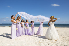 Indian bride and bridesmaids Indian bride and bridesmaids