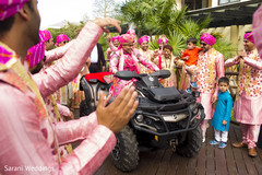 Groom making his entrance Groom making his entrance