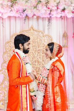 Bride and groom holding hands Bride and groom holding hands