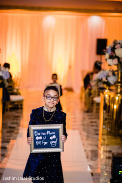 Special kid guest making his entrance Special kid guest making his entrance