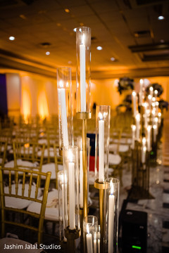 Beautiful candles decorating the venue