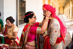 Indian groom at his Dwar Puja. Indian groom at his Dwar Puja.