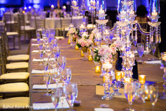 Dreamy indian wedding reception table flower decoration. Dreamy indian wedding reception table flower decoration.