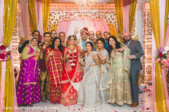 Special guests posing with the couple Special guests posing with the couple