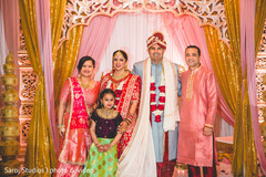 Indian couple with special guests Indian couple with special guests