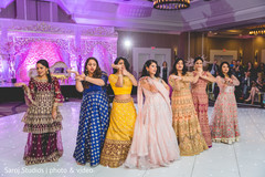Beautiful Maharanis performing a choreography Beautiful Maharanis performing a choreography