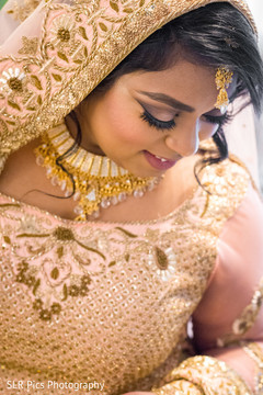 Bride wearing the lengha Bride wearing the lengha