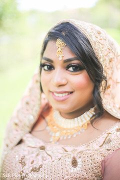 Bride looking at the camera Bride looking at the camera