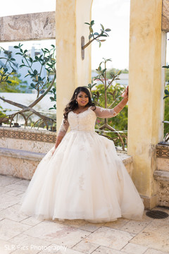 Indian bride wearing the beautiful gown Indian bride wearing the beautiful gown