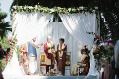 Indian couple during the ceremony Indian couple during the ceremony