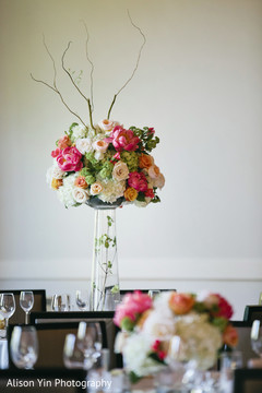 Beautiful floral arrangement for the reception Beautiful floral arrangement for the reception