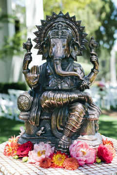 Statue of Ganesha at the ceremony Statue of Ganesha at the ceremony