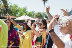 Beautiful guests enjoying the baraat Beautiful guests enjoying the baraat