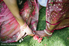 Bride during the rituals Bride during the rituals