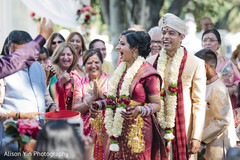 Indian bride and groom after the ceremony Indian bride and groom after the ceremony