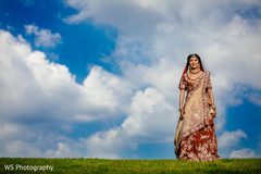 Dreamy capture of Indian bride on er ceremony outfit. Dreamy capture of Indian bride on er ceremony outfit.