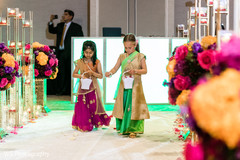 Marvelous Indian flower girls making entrance to ceremony. Marvelous Indian flower girls making entrance to ceremony.