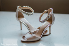 Indian bride's wedding shoes capture. Indian bride's wedding shoes capture.
