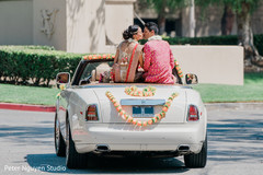 Indian couple leaving ceremony capture. Indian couple leaving ceremony capture.