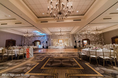 Indian wedding reception venue decoration. Indian wedding reception venue decoration.