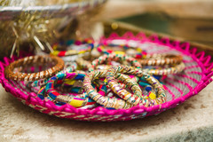 Colorful sangeet chooras favors. Colorful sangeet chooras favors.